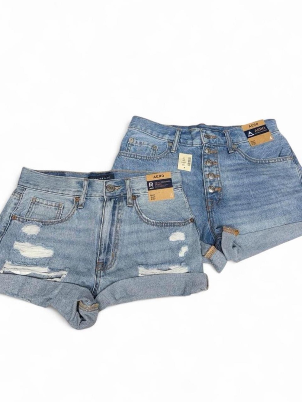 Aeropostale Mom Denim Shorts Lot of 2 NWT Size 4